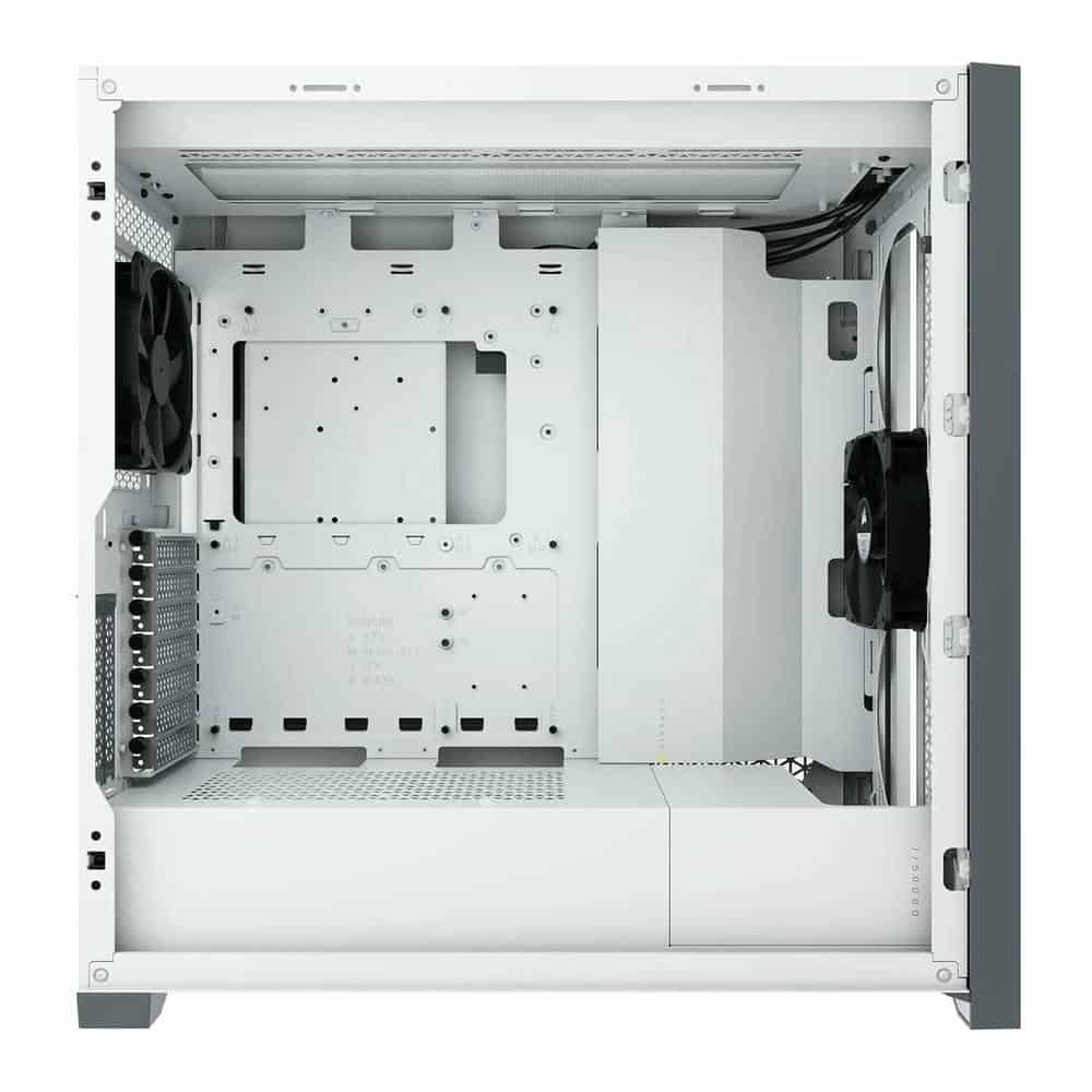 (image for) Corsair 5000D Airflow White + RM8550 White PSU + Corsair iCUE H150i RGB ELITE White AIO Bundle